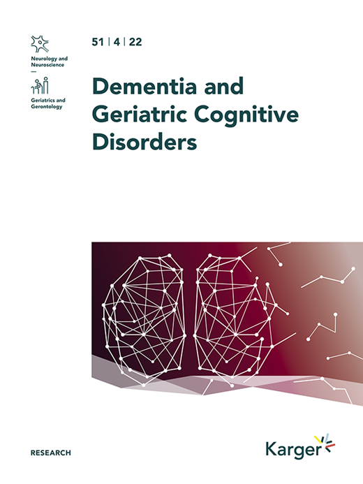 Dementia and Geriatric Cognitive Disorders Cover Image for Volume 51, Issue 4