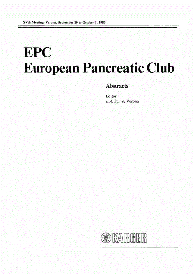 First page of Title Page (Abstracts)