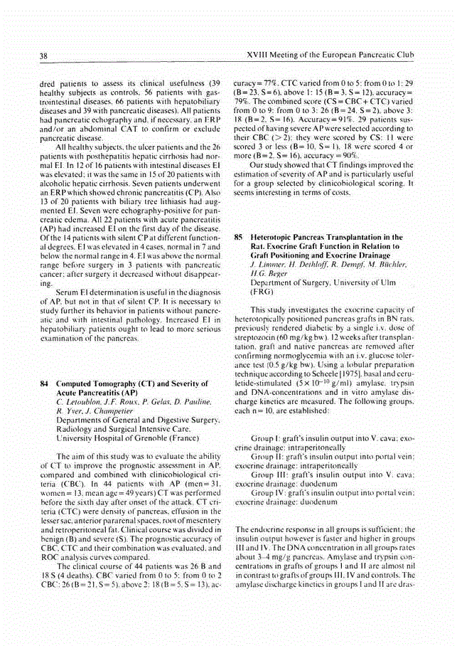 First page of Abstracts (Part 3 of 4)