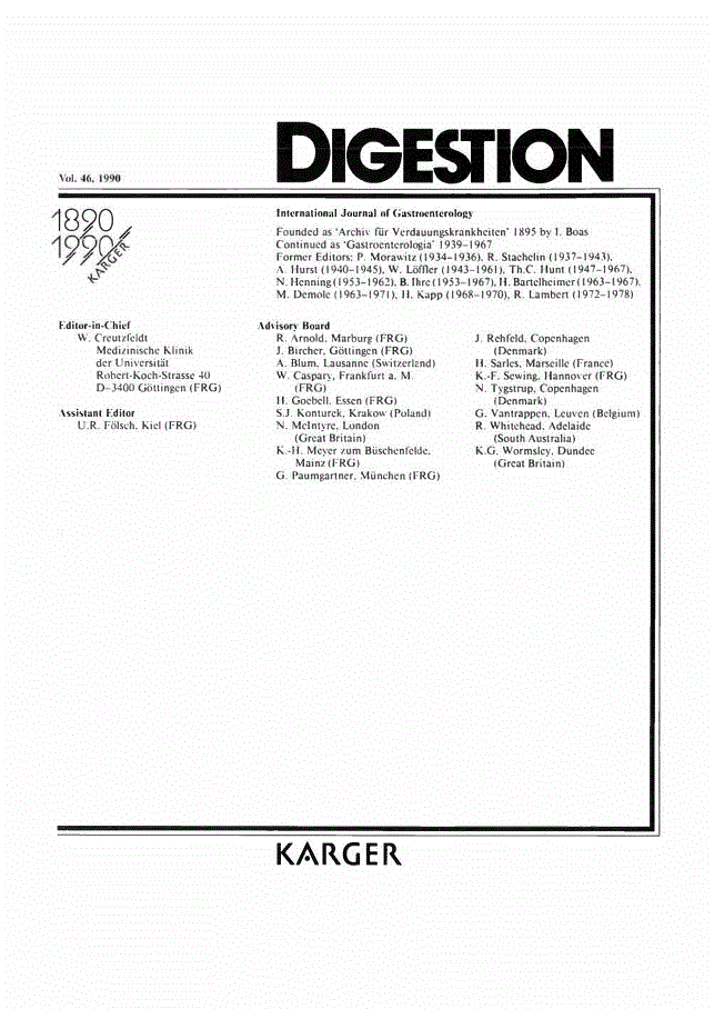 First page of Contents, Vol. 46, 1990