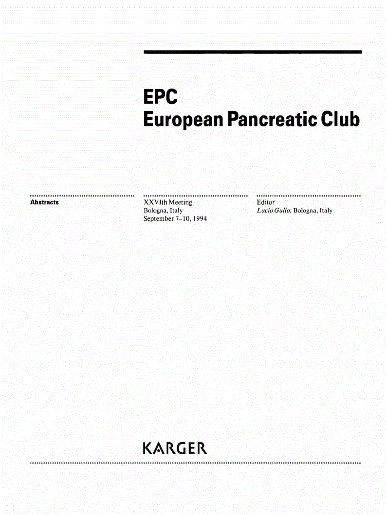First page of Title Page (Abstracts)