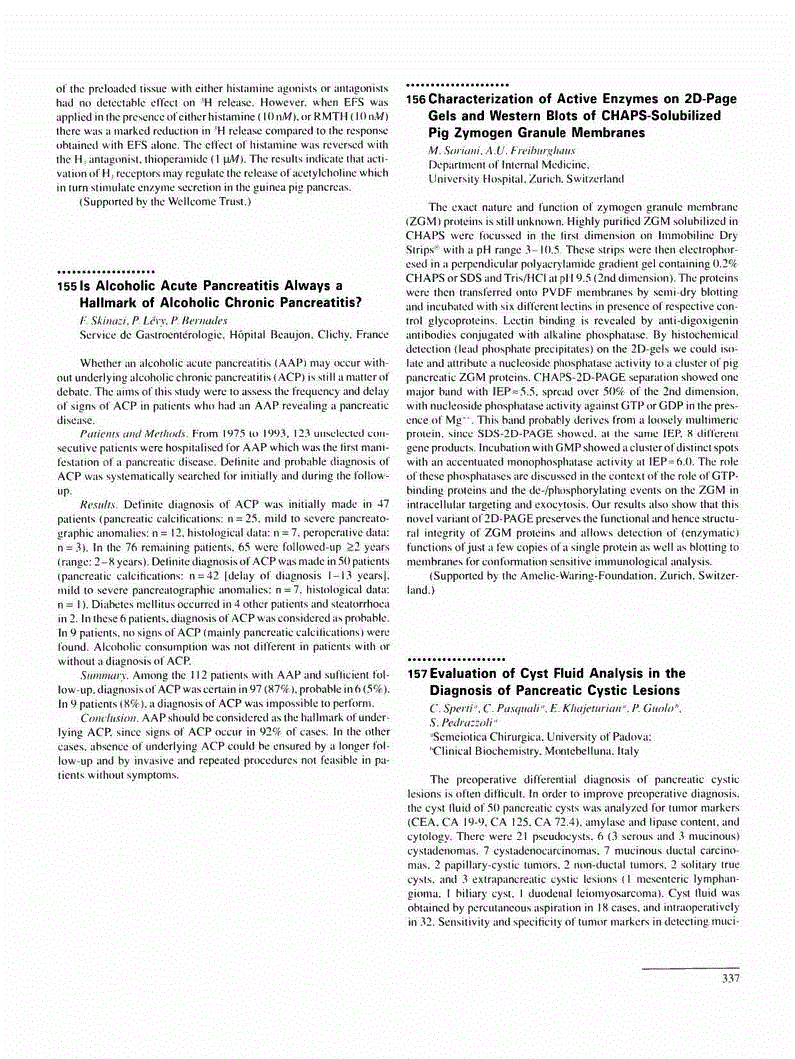 First page of European Pancreatic Club (Part 5 of 5)