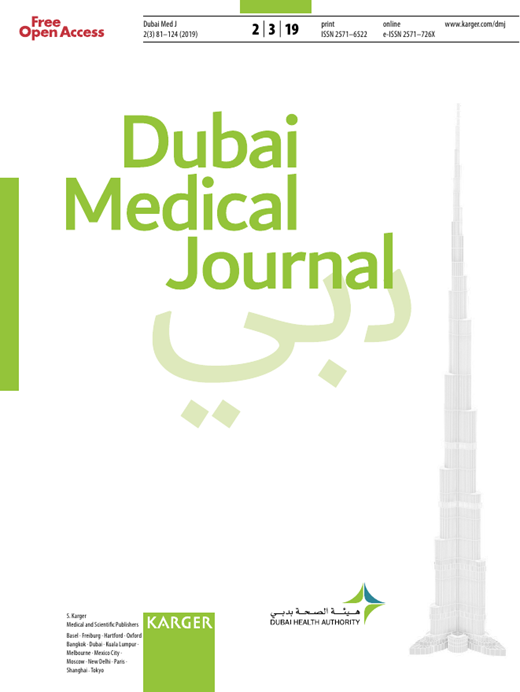 Dubai Medical Journal Cover Image for Volume 2, Issue 3