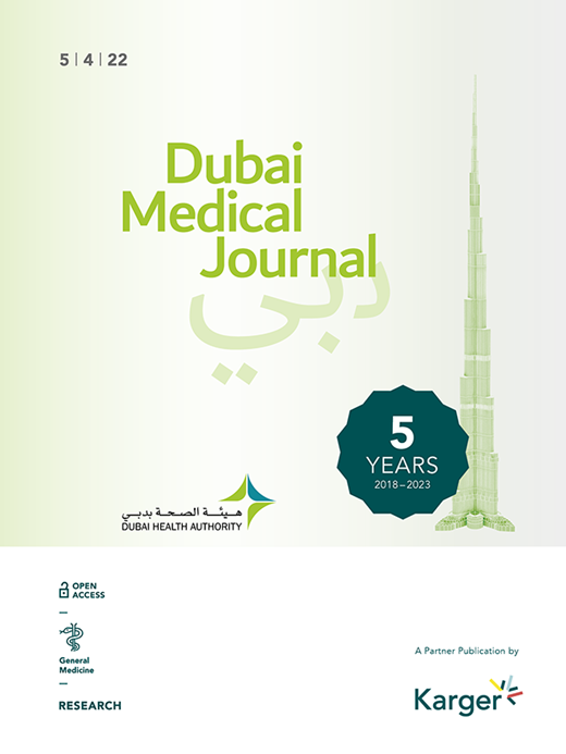Dubai Medical Journal Cover Image for Volume 5, Issue 4