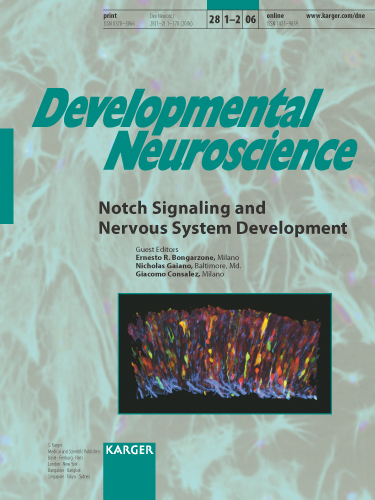 Developmental Neuroscience Cover Image for Volume 28, Issue 1-2