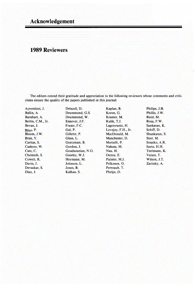 First page of Acknowledgement