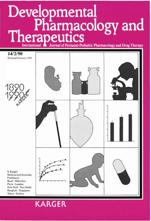 Developmental Pharmacology and Therapeutics Cover Image for Volume 14, Issue 2