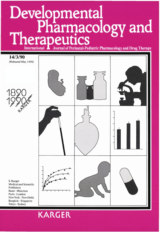 Developmental Pharmacology and Therapeutics Cover Image for Volume 14, Issue 3