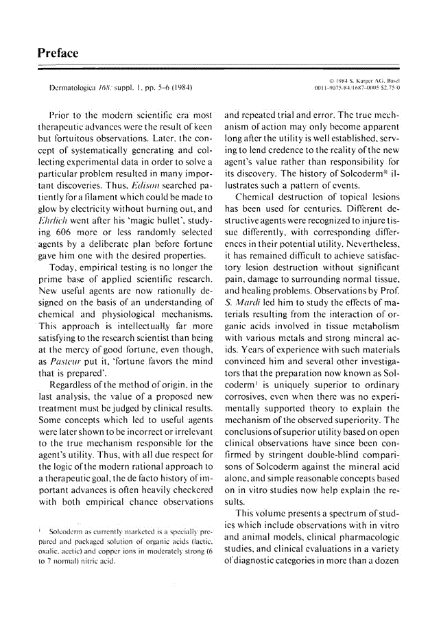 First page of Preface