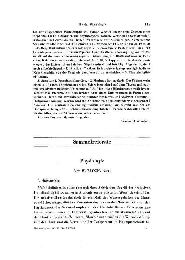 First page of Physiologie