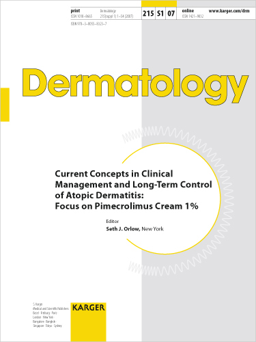 Dermatology Cover Image for Volume 215, Issue Suppl. 1
