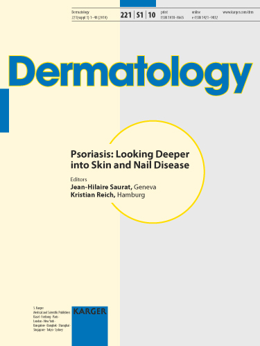 Dermatology Cover Image for Volume 221, Issue Suppl. 1