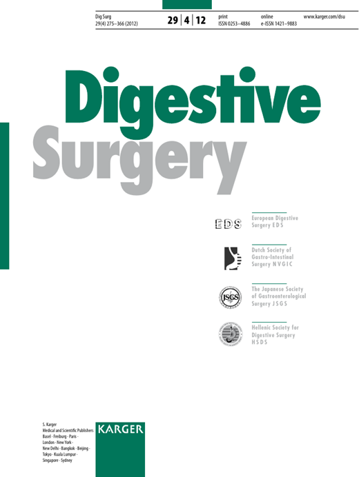 Digestive Surgery Cover Image for Volume 29, Issue 4