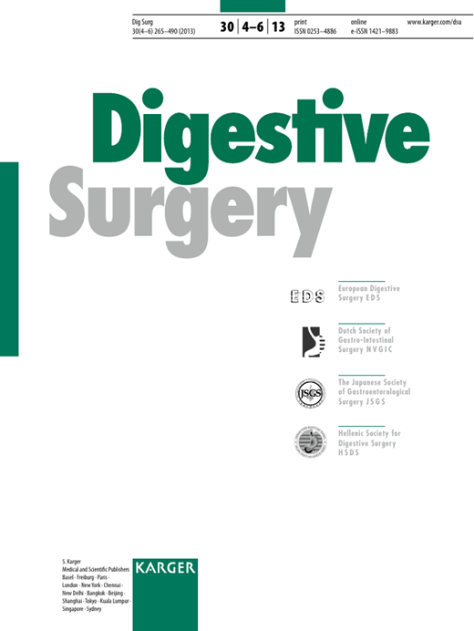 Digestive Surgery Cover Image for Volume 30, Issue 4-6