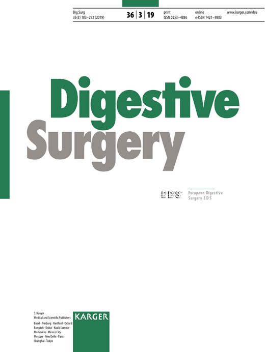 Digestive Surgery Cover Image for Volume 36, Issue 3