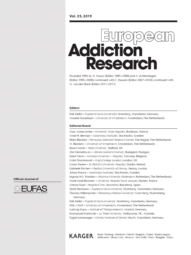 First page of Contents Vol. 25, 2019