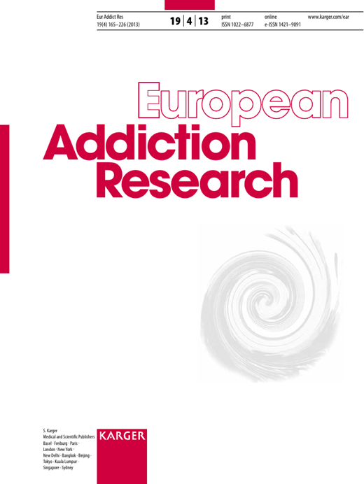 European Addiction Research Cover Image for Volume 19, Issue 4