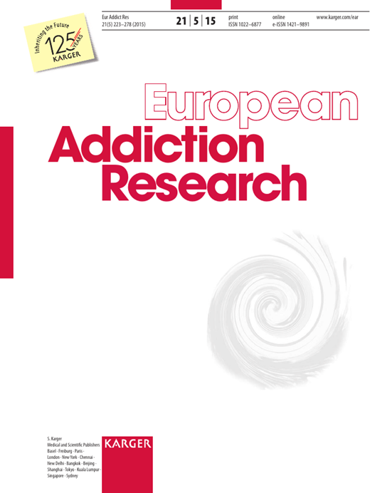 European Addiction Research Cover Image for Volume 21, Issue 5