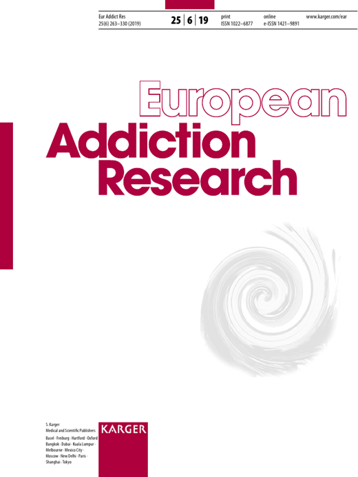 European Addiction Research Cover Image for Volume 25, Issue 6