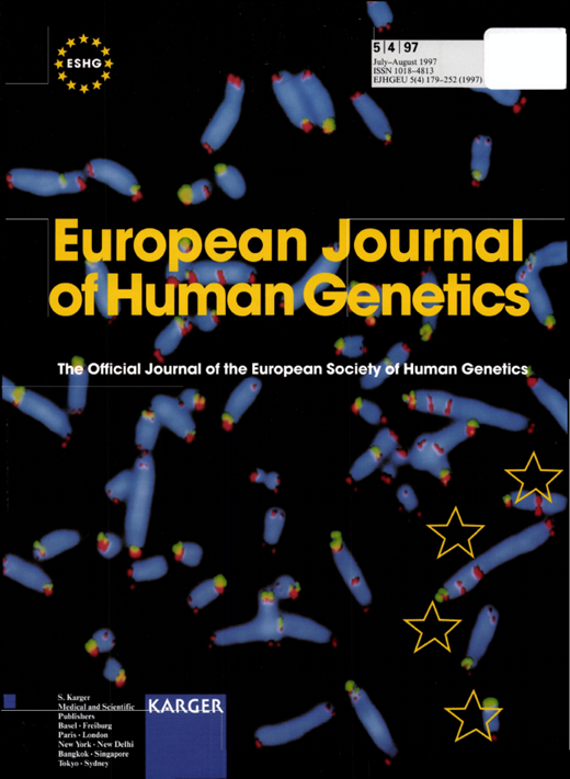 European Journal of Human Genetics Cover Image for Volume 5, Issue 4