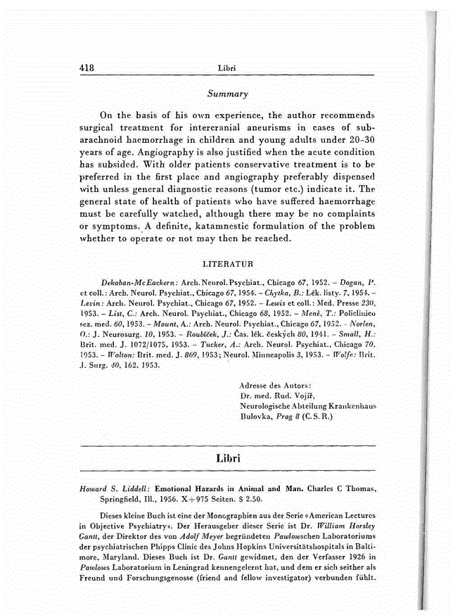 First page of Libri / Necrologia / Varia
