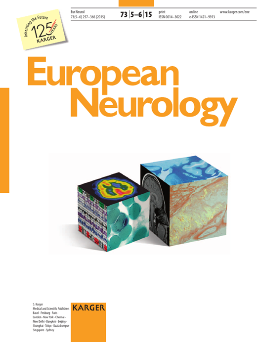 European Neurology Cover Image for Volume 73, Issue 5-6