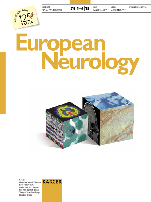 European Neurology Cover Image for Volume 74, Issue 5-6