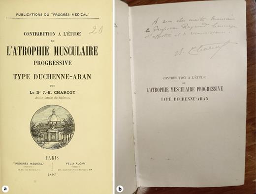 a Front cover of his medical thesis. b Jean-Baptiste Charcot’s letter to Professor Fulgence Raymond, at the start of his medical thesis.