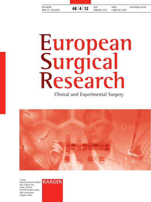 European Surgical Research Cover Image for Volume 48, Issue 4