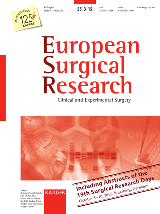 European Surgical Research Cover Image for Volume 55, Issue 3