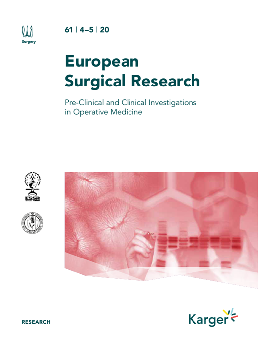 European Surgical Research Cover Image for Volume 61, Issue 4-5