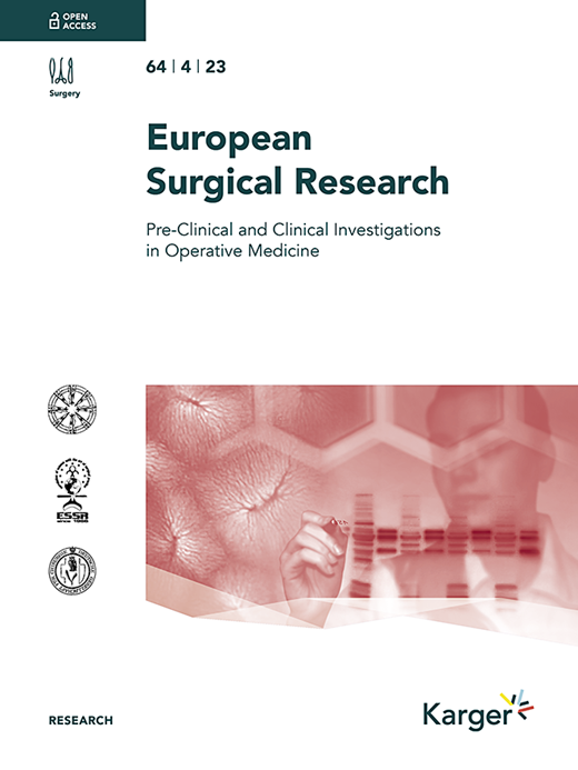 European Surgical Research Cover Image for Volume 64, Issue 4