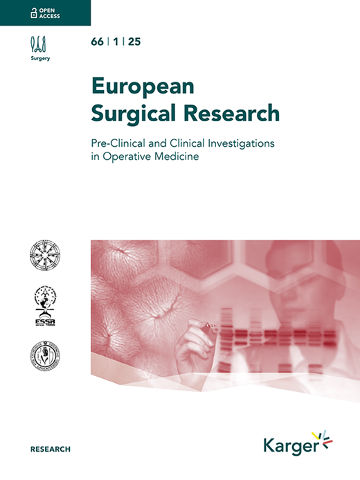 European Surgical Research Cover Image for Volume 66, Issue 1