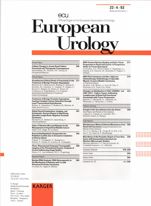 European Urology Cover Image for Volume 22, Issue 4