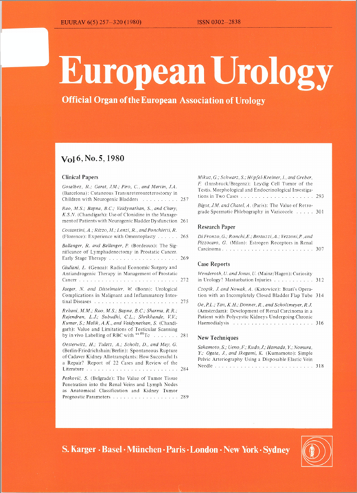 European Urology Cover Image for Volume 6, Issue 5