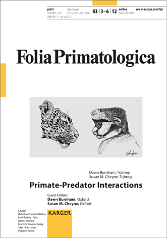 Folia Primatologica Cover Image for Volume 83, Issue 3-6
