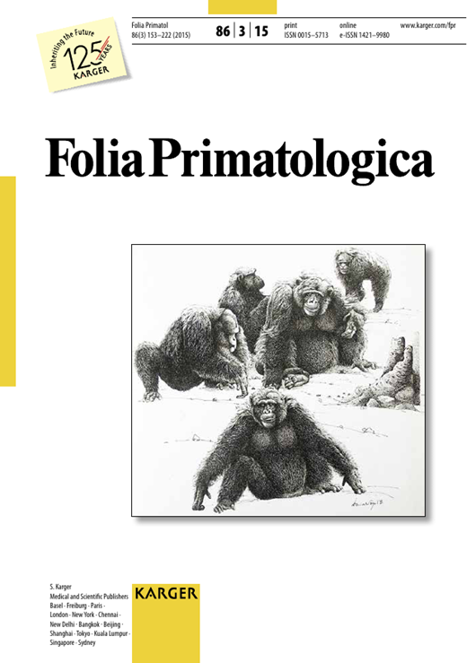 Folia Primatologica Cover Image for Volume 86, Issue 3