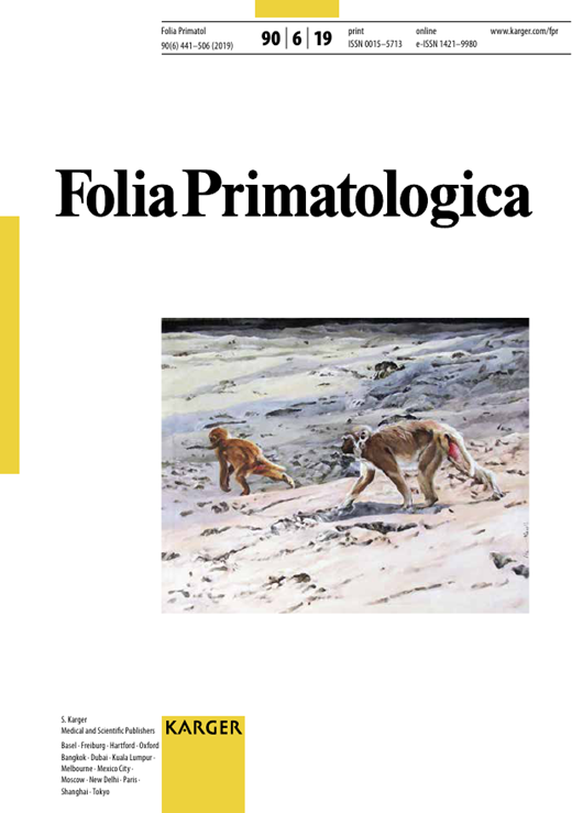 Folia Primatologica Cover Image for Volume 90, Issue 6