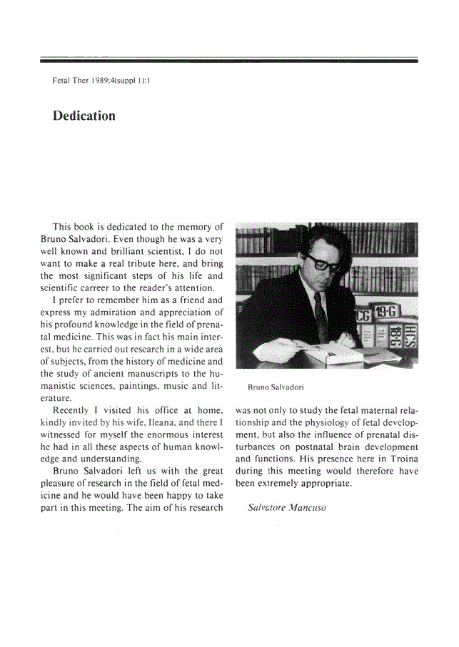 First page of Dedication
