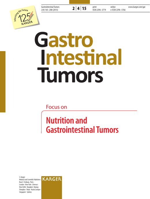 Gastrointestinal Tumors Cover Image for Volume 2, Issue 4