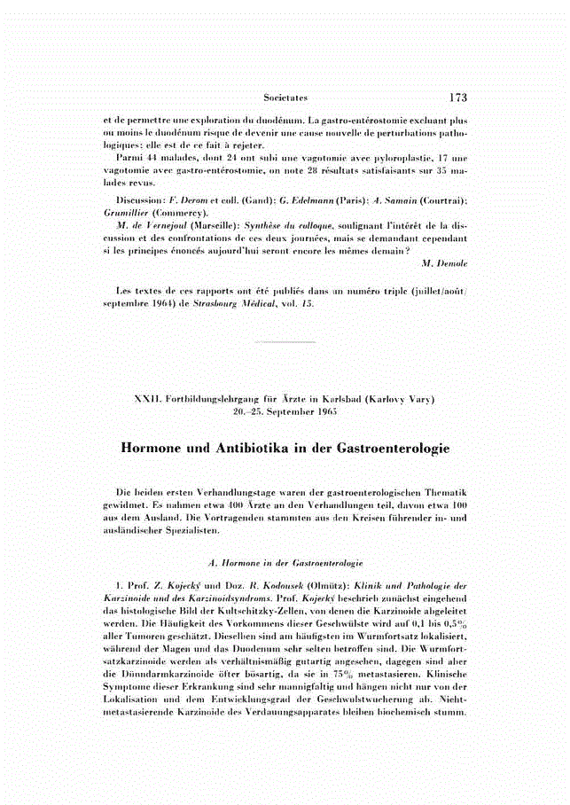 First page of Hormone und Antibiotika in der Gastroenterologie