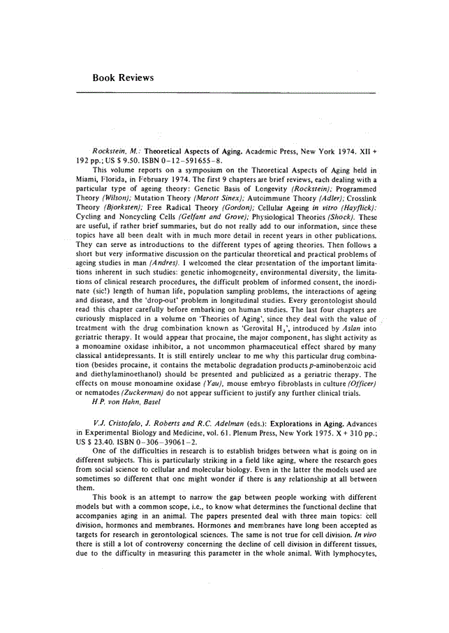 First page of Book Reviews