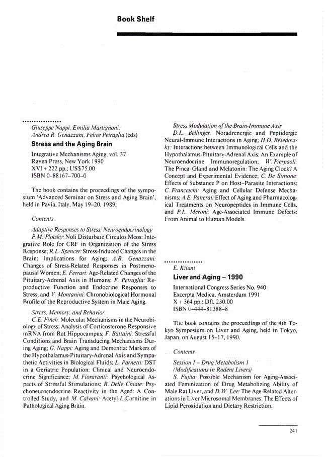 First page of Book Shelf