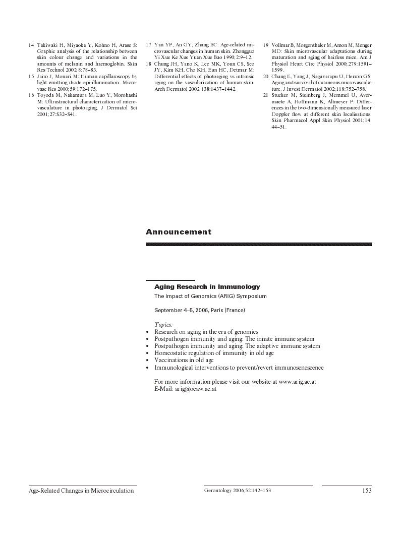 First page of Announcement