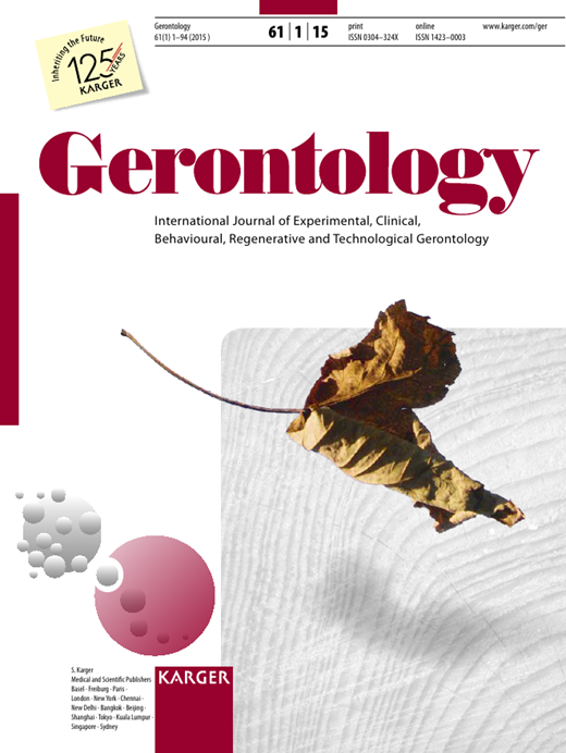Gerontology Cover Image for Volume 61, Issue 1