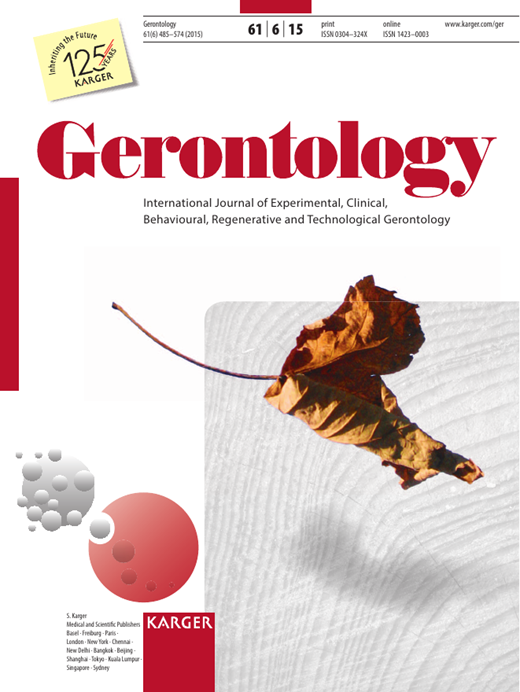 Gerontology Cover Image for Volume 61, Issue 6
