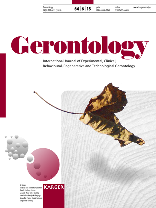 Gerontology Cover Image for Volume 64, Issue 6