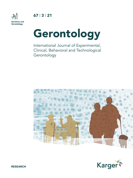 Gerontology Cover Image for Volume 67, Issue 3