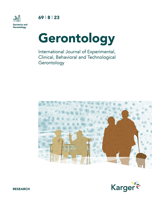 Gerontology Cover Image for Volume 69, Issue 8