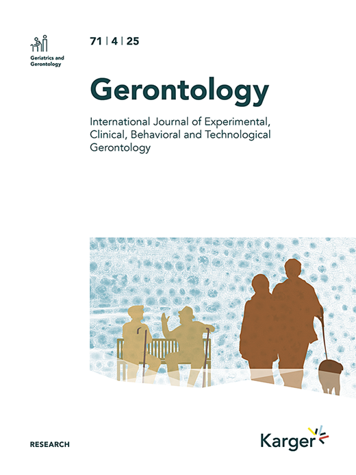 Gerontology Cover Image for Volume 71, Issue 4